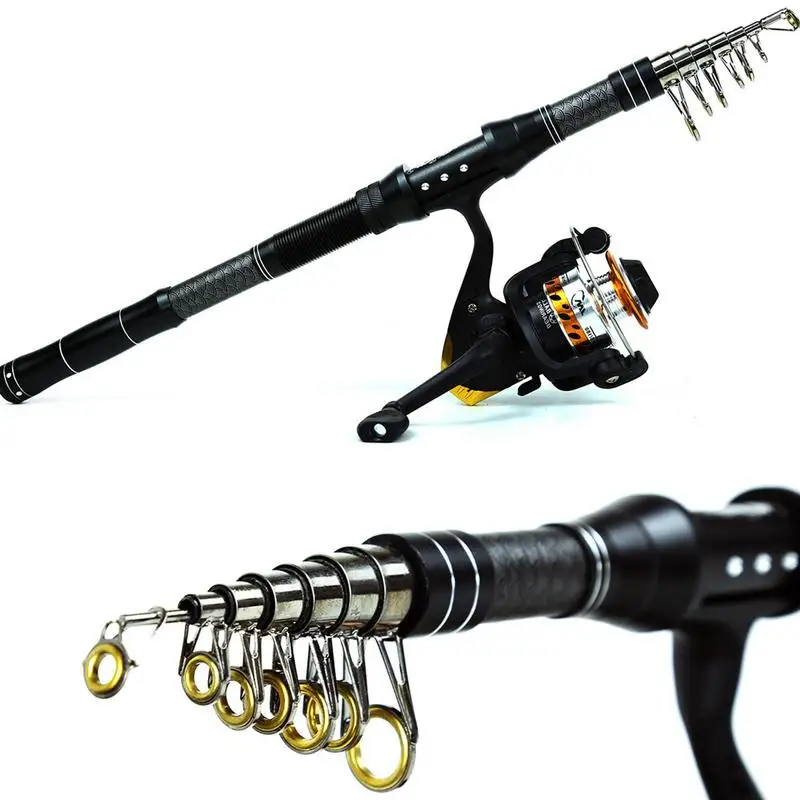 Telescopic Fishing Pole Portable Travel Fishing Rod And Reel Kit