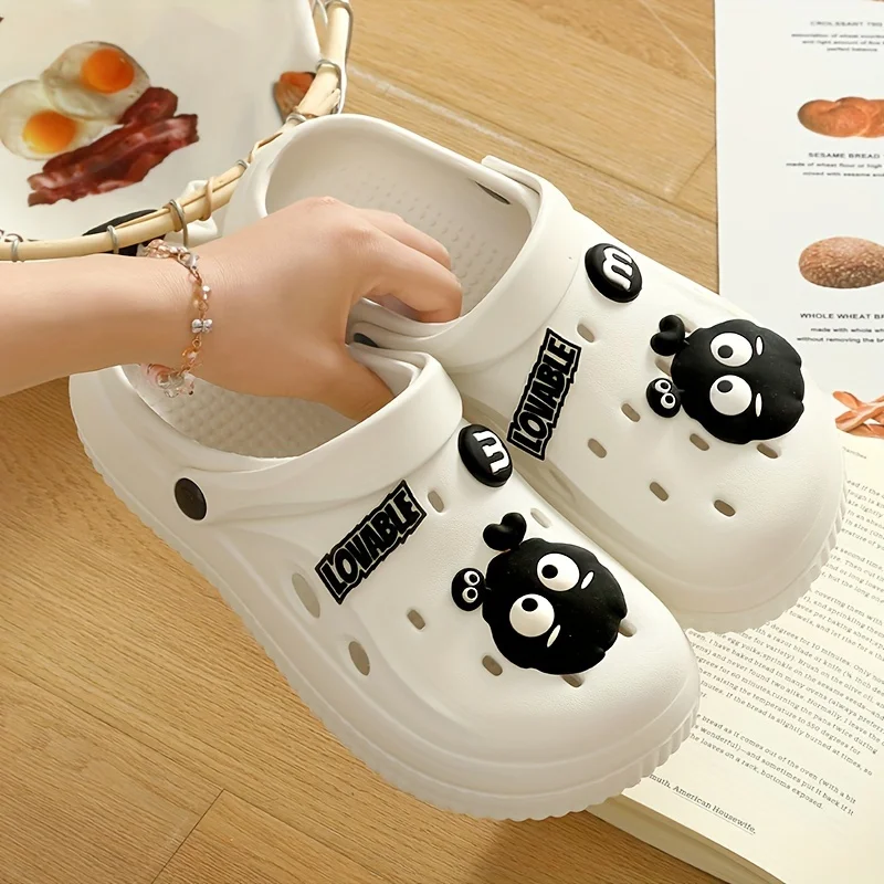 Summer 3D Cartoon Letters Dogs Design Women Slippers Fashion Garden Clogs Men Girls Home Bath Beach Slides Shoes garden shoes