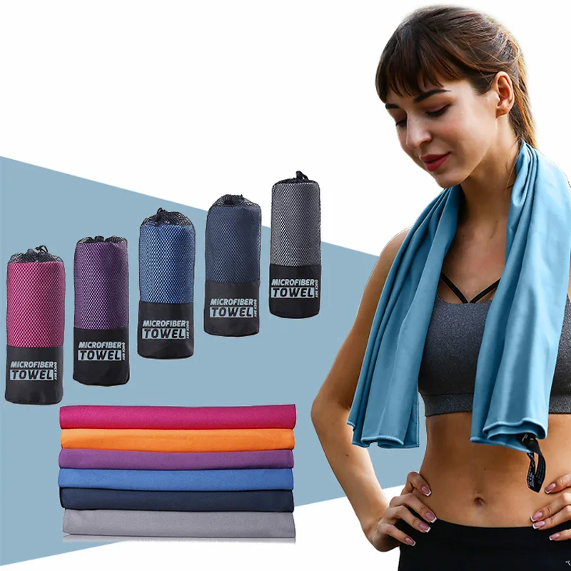 Ultra fine fiber Quick Drying towel Sports towel Absorbent Fitness Swimming Double sided velvet Quick dryingFitness towell