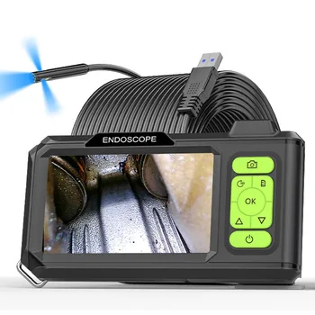Industrial Endoscope 4.3'' IPS Screen Autofocus Camera HD1080P Single Dual Triple Lens USB Probe Car Inspection Borescope LEDs 1