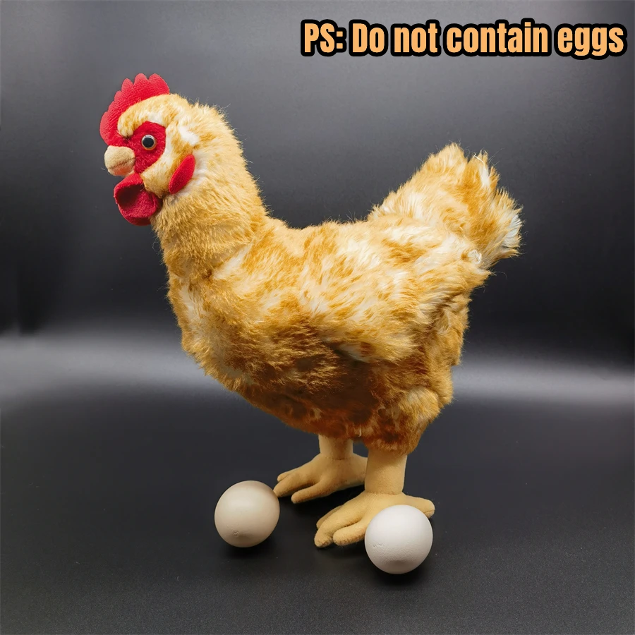 Hen High Fidelity Anime Cute Rooster Plushie Cock Plush Toys Lifelike Animals Simulation Stuffed Doll Toy Gifts For Kids 3