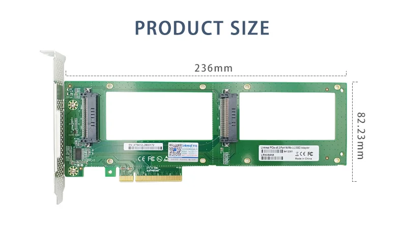 express 3.0 gen 3 x8 cartão u.2 nvme ssd adaptador