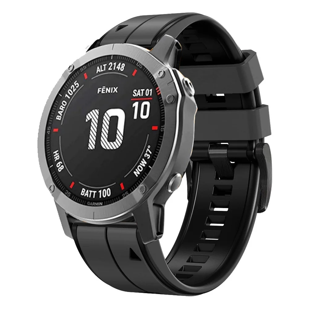 Soft Silicone Smartwatch Wristband Bracelet - 22mm & 26mm Watch Strap