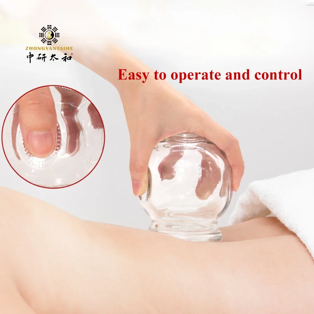 Cupping Set Chinese Cup Device Suction Apparatus Vacuum Cupping Cups Jars Therapy Professional Glass Suction Cups Massage Claro Cupping Set