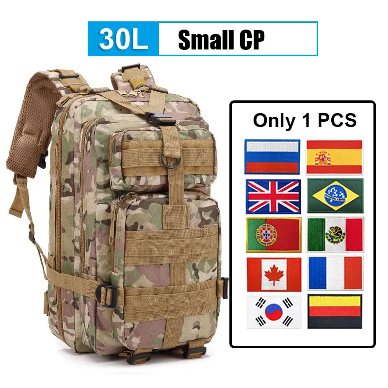 Sac À Dos Tactique, 50L Grand Camouflage Extérieur Daypack Militaire