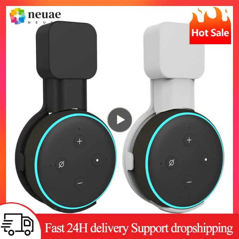 Supporto Per Montaggio A Parete Echo Dot Da 1 ~ 5 Pezzi, Staffa Di Gestione Del Cavo Per Altoparlante Alexa Echo Dot Di Terza Generazione (Spina Eu Us