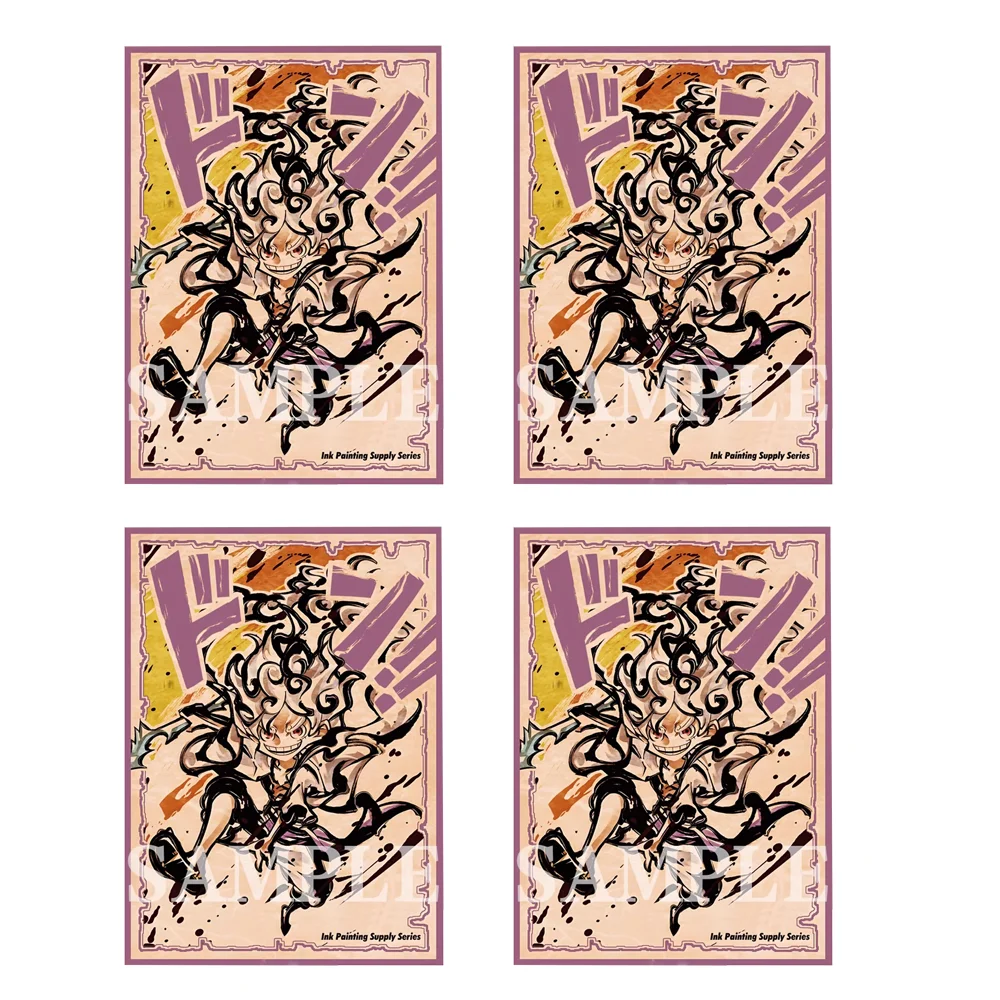 60PCS 67x92mm Standard Size Laser Anime Card Sleeves Board Game Cards Protector for MGT/PTCG Christmas/Halloween Gift