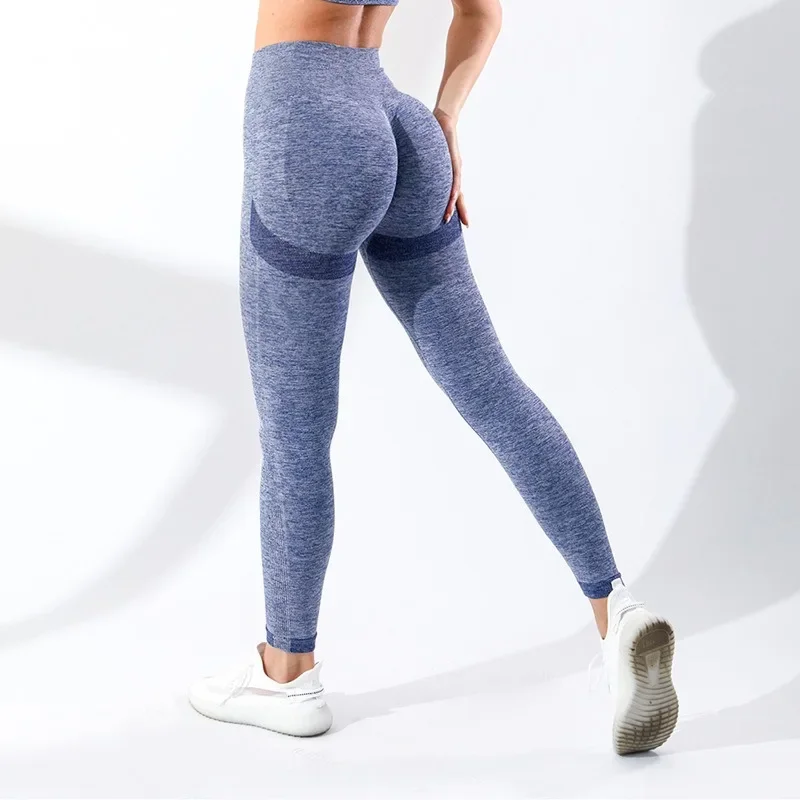 

Seamless Nine-point Pants High-waisted Slim-fit Elastic Chrysanthemum Exercise Yoga Pants Women's Quick Dry Peach Butt