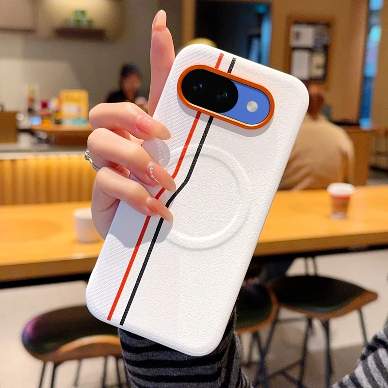 Magnetic Shockproof PU Leather Phone Case with Suction - ELVEV
