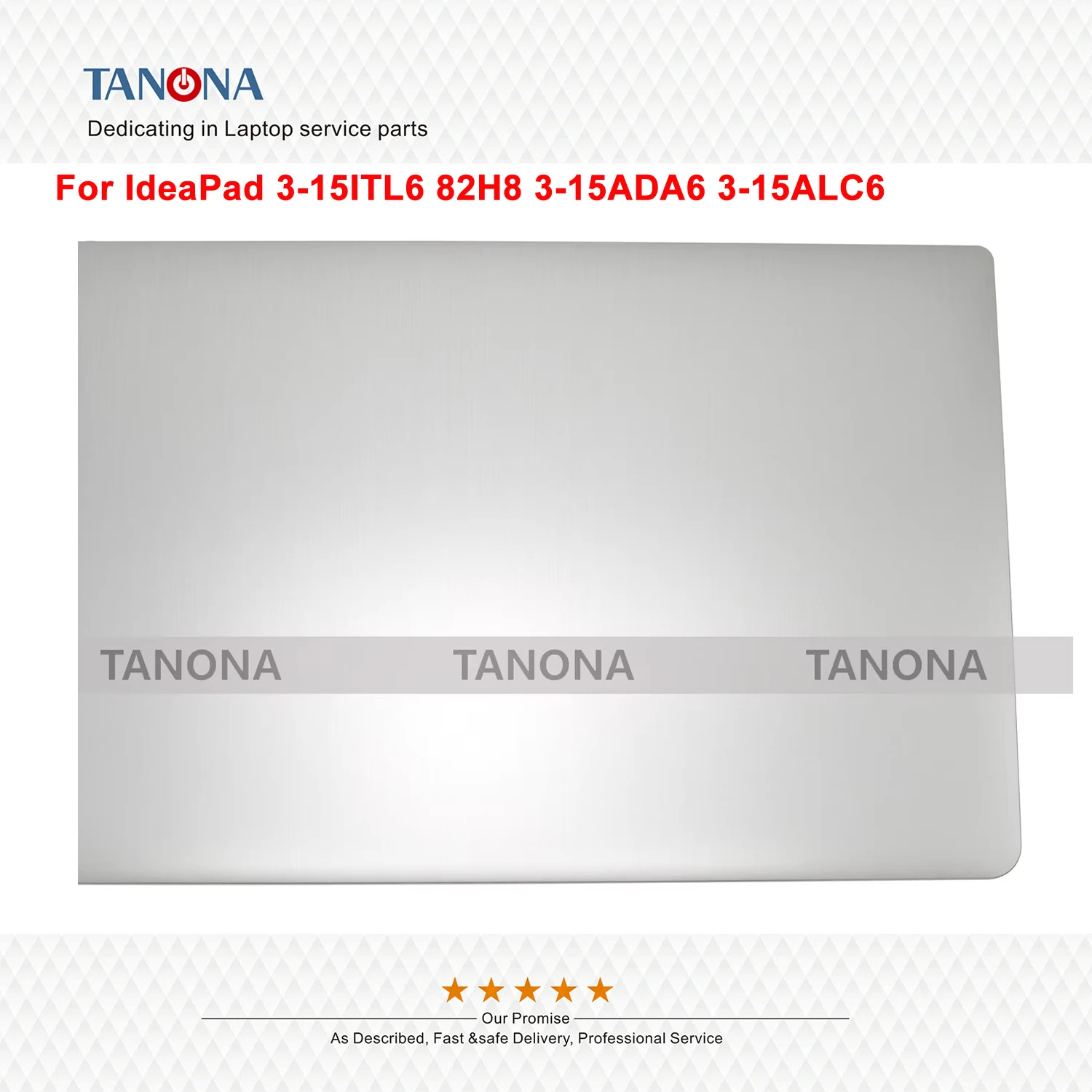 새로운 5CB1B60414 5B30S18993 회색 IdeaPad 3-15ITL6 82H8 3-15ADA6 3-15ALC6 노트북 Lcd 뒷면 덮개 후면 뚜껑 Lcd 베젤 힌지
