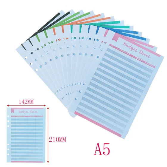 Deluxe Binder Budget Planner with Envelopes and Expense Sheets