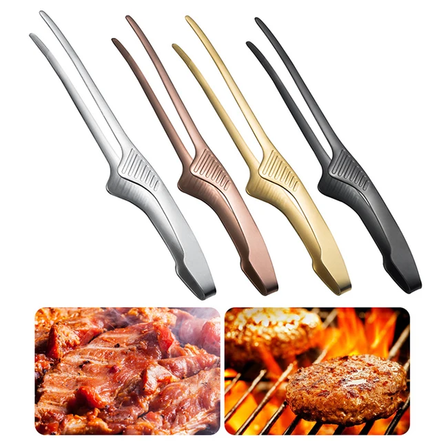 Koreai Barbecue Klipek Csúszásgátló Önálló Fogók Rozsdamentes Acél, Többcélú Élelmiszer-Klipek Konyhai Eszköz Kiegészítők