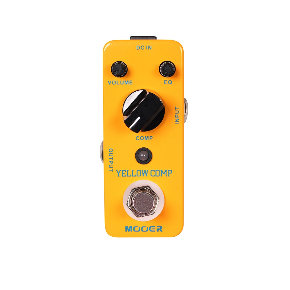 

MOOER желтый Comp оптический компрессор гитарная педаль для создания эффектов и аксессуары для гитары истинное отключение полный металлический корпус педаль электрическая