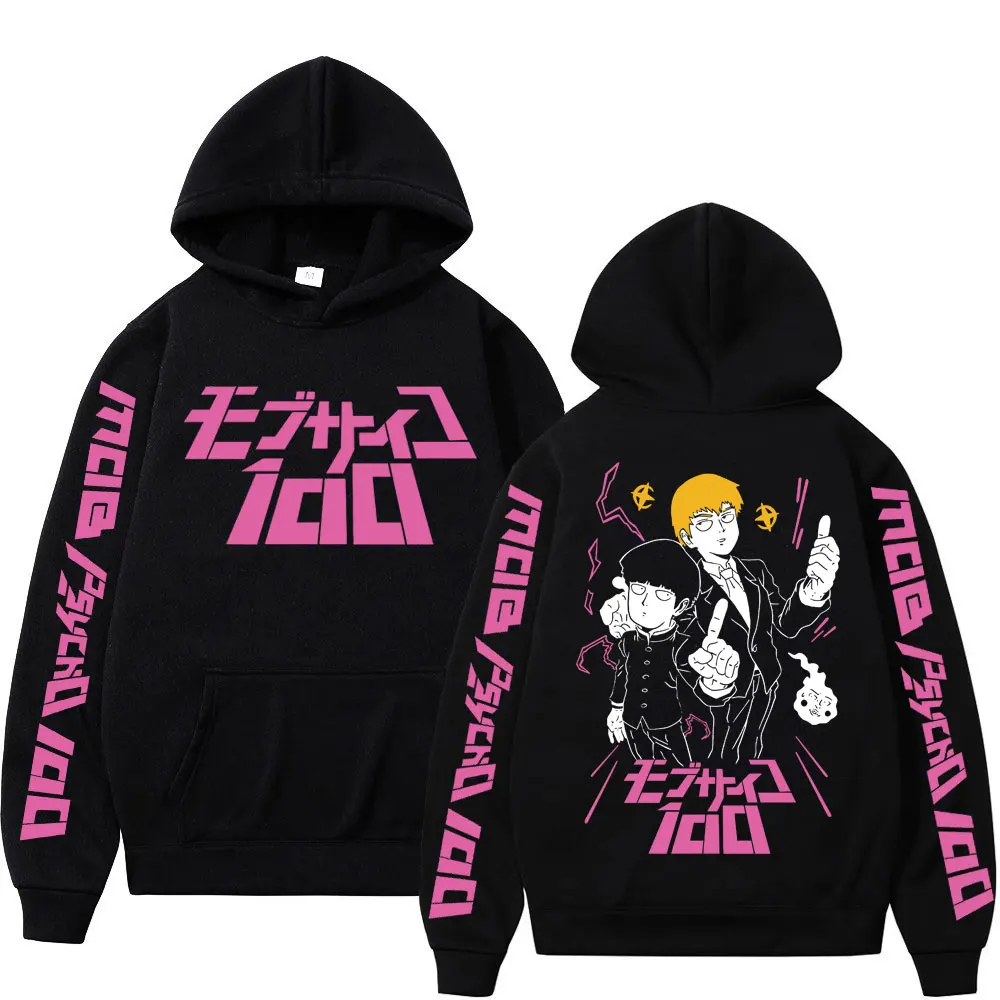 

Japan Anime Mob Psycho 100 Print Hoodie Men Women Harajuku Hip Hop Hooded Sweatshirt Casual Fashion Oversized Hoodies Streetwear