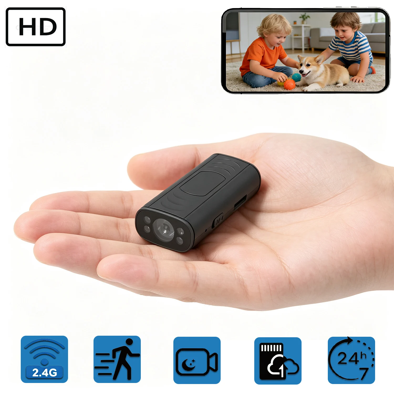 차세대 소형 보안 카메라 초소형 휴대용 무선 WiFi 스마트 카메라, 미니 홈 보안 카메라, 원격 보기