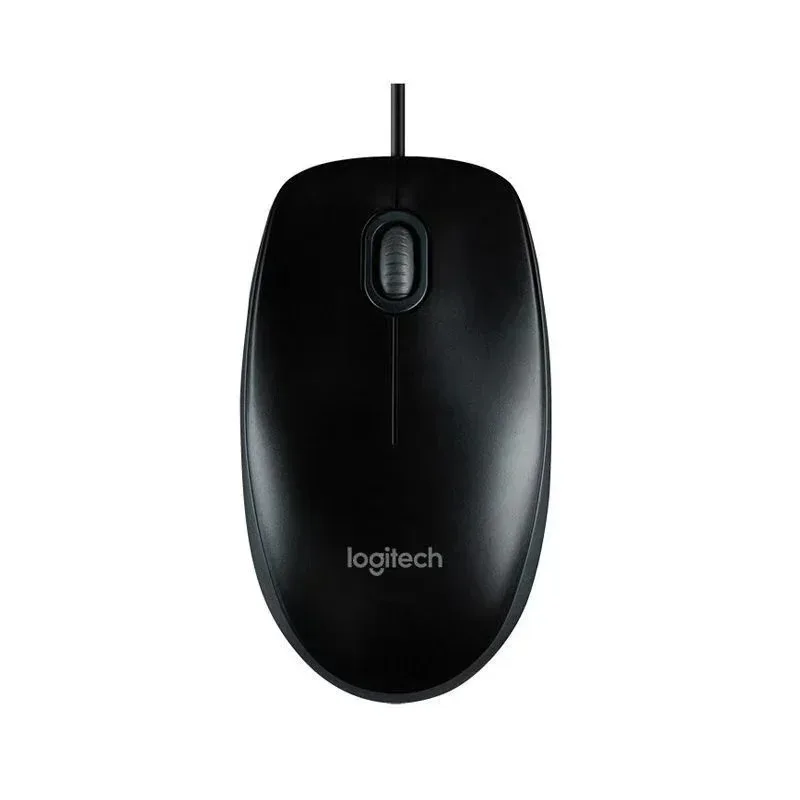 Logitech M100R Wired Mouse M-Series Black Mouse for Laptop Desktop Home Office Universal M100R also for Gaming left and
