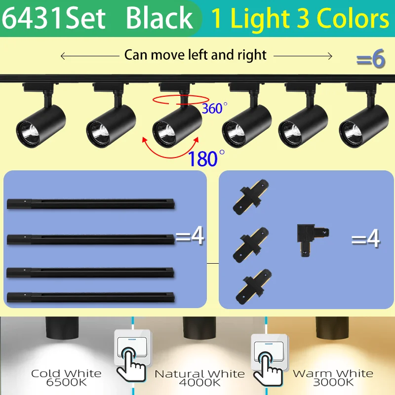1 Set black(6431)