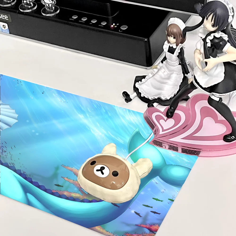 1pc Vaporeon P-Pokemon-n Anime Mouse Pad Large Mouse Mat Pink Office Desk Mat Laptop Gaming Large Mousepad 6