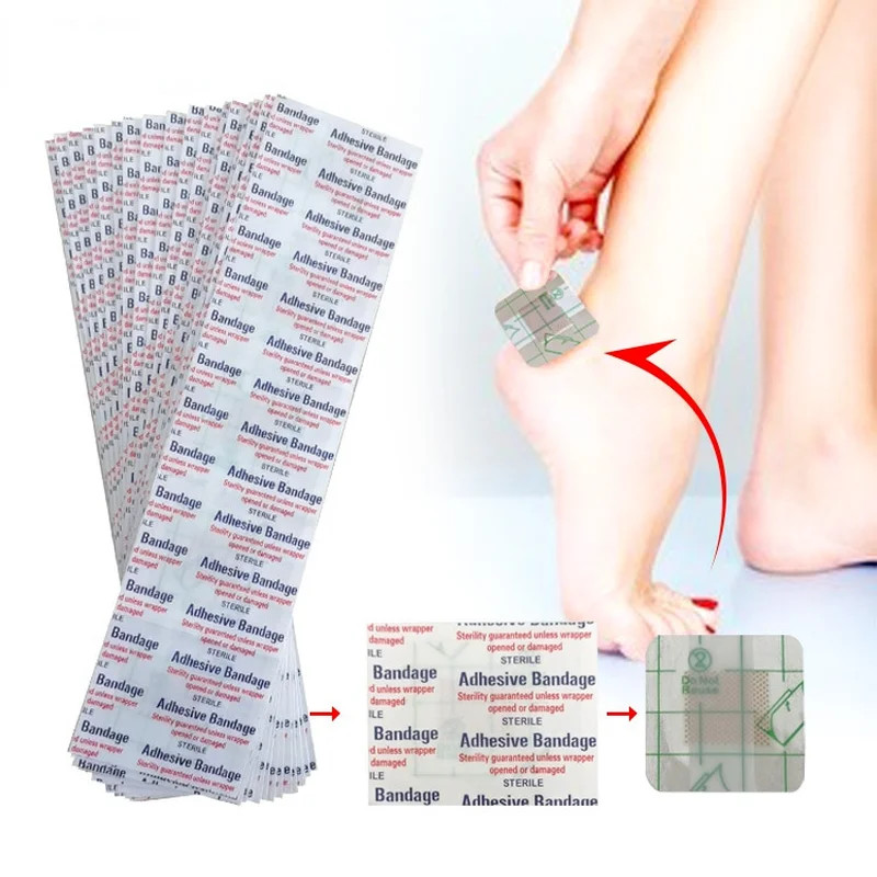 100Pcs Wound Sticker Waterproof Adhesive Wound Dressing Fixation Tape