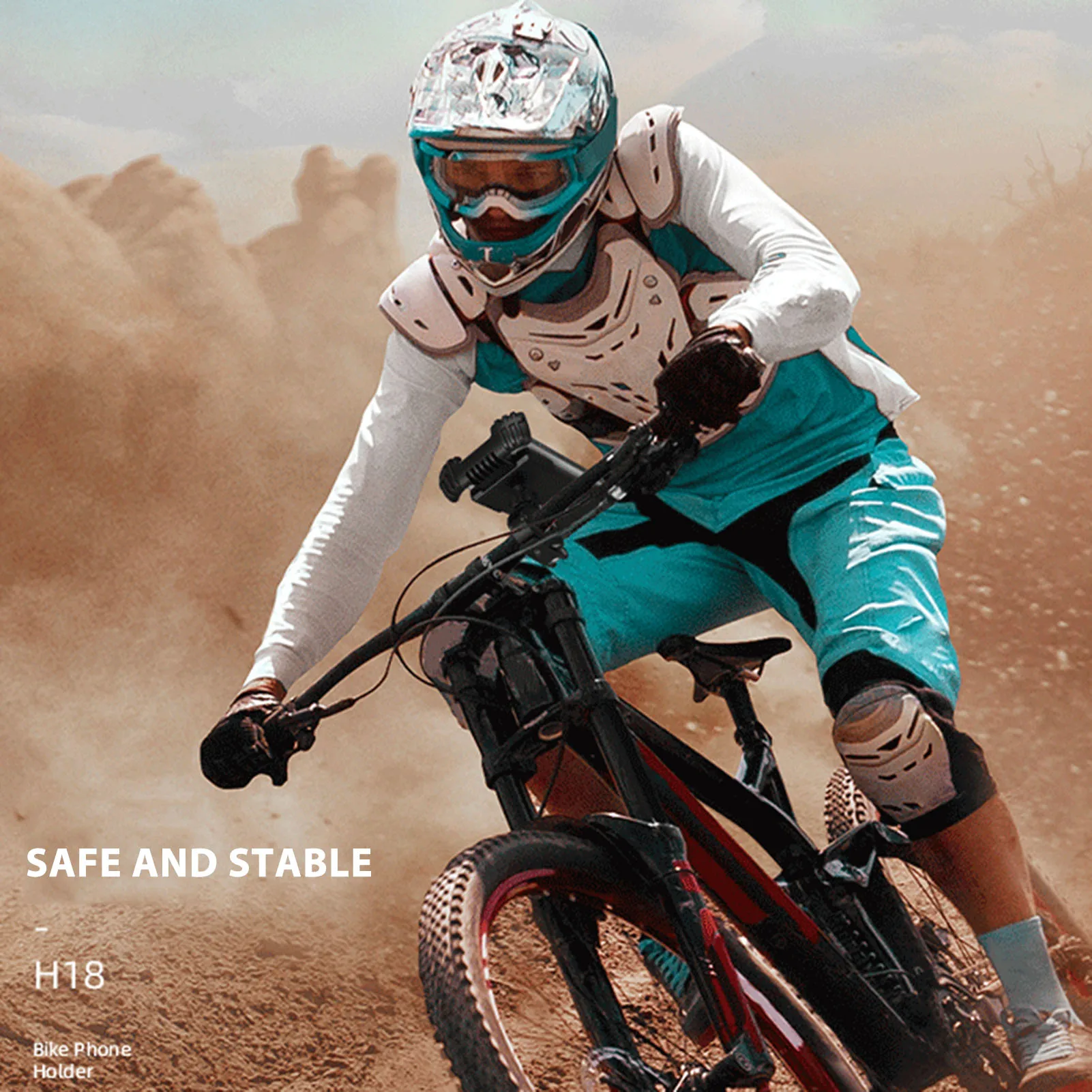 Bicycle Mobile Phone Holder Adjustable Universal Holder For 4.7- 6.8in Phones