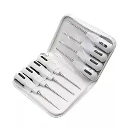 8pcs Dental Luxating Lift Elevators Clareador Curved Root Extracting Dentist Surgical Instrument dental dentistry tool