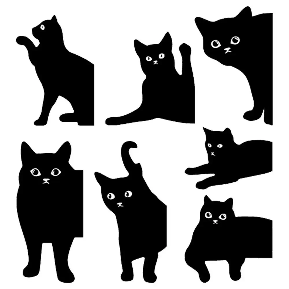 Magnetic Bookmarks 6/15pcs Cat Shaped Book Page Marks Clip Set For Teachers Students Lovers