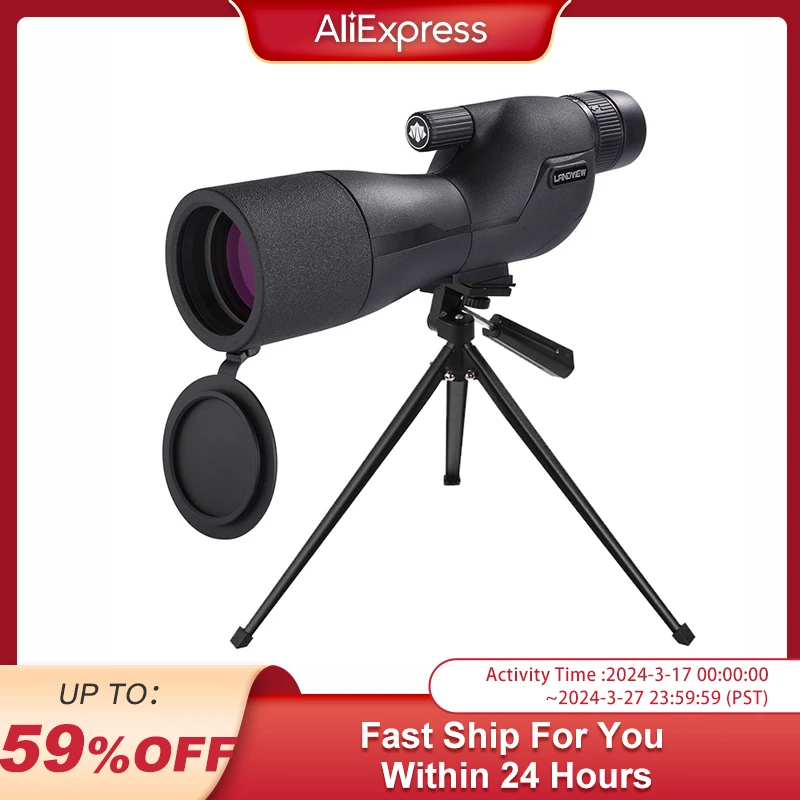 

25-75x60 Zoom Spotting Scope Telescope Powerful Waterproof Long Range BAK4 Prism For Watching Bird Camping Equipment With Tripod