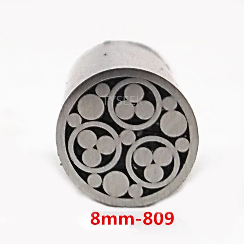 8mm Mosaic Pin Rivets for Knife Handle Screw Decorate 21 Kinds Design Exquisite Style Length 9cm 2