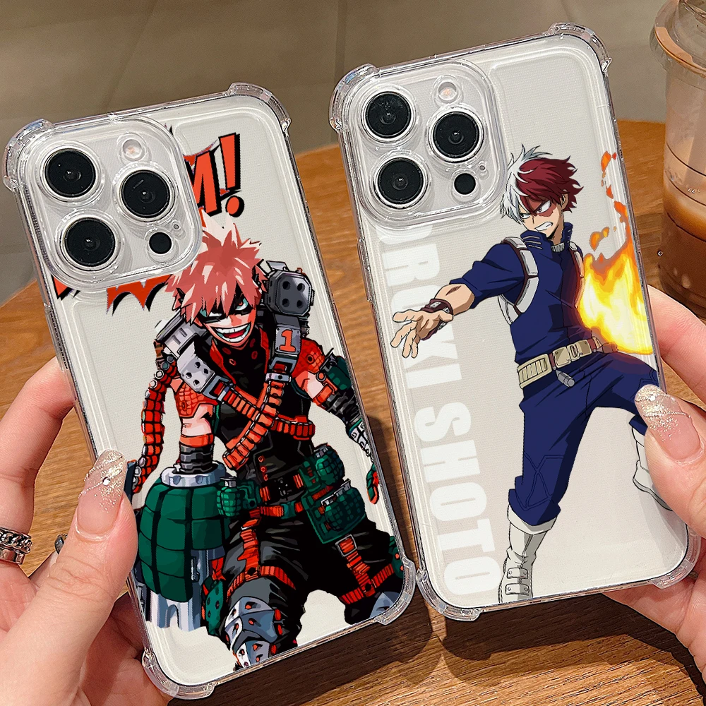 Premium Anime My Hero Academia Soft Shockproof Clear Phone Case