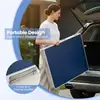 Portable Ping Pong Table Foldable Table Tennis Table with Aluminum Frame-Green
