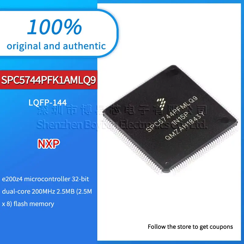 

Original genuine SPC5744PFK1AMLQ9 new 32-bit microcontroller 32-bit IC chip package LQFP-144