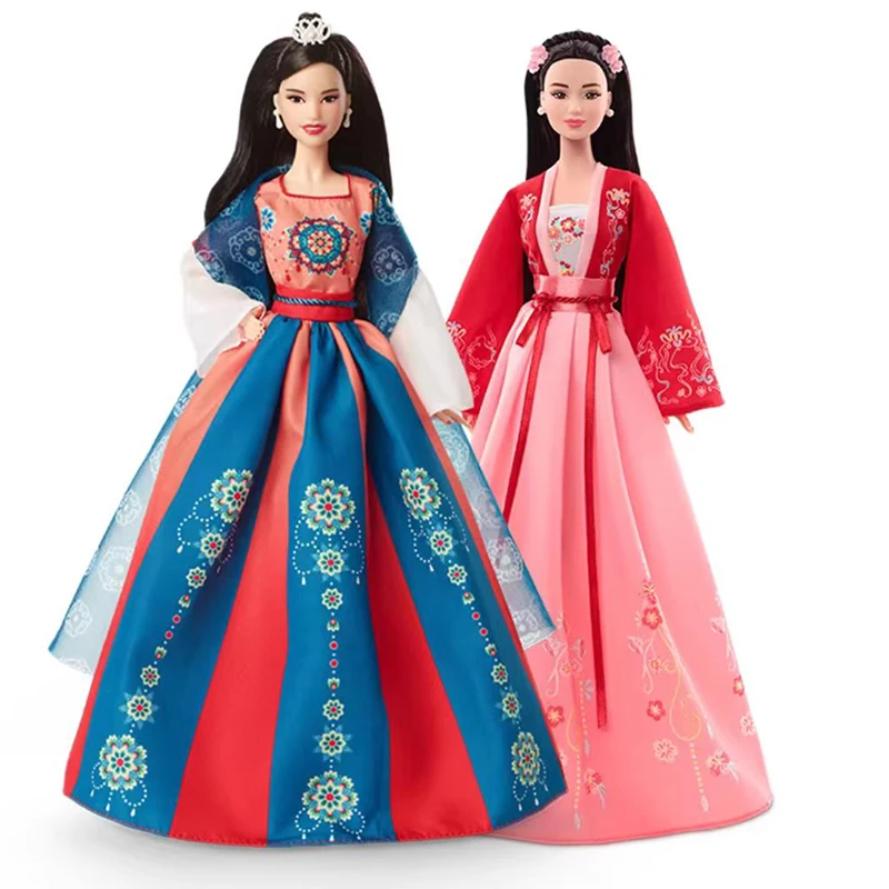 

Barbie New Collection Doll Toys National Trend Chinese Style Hanfu Yu Tang Lianhua Dunhuang Tang Style Dolls Girls Birthday Gift