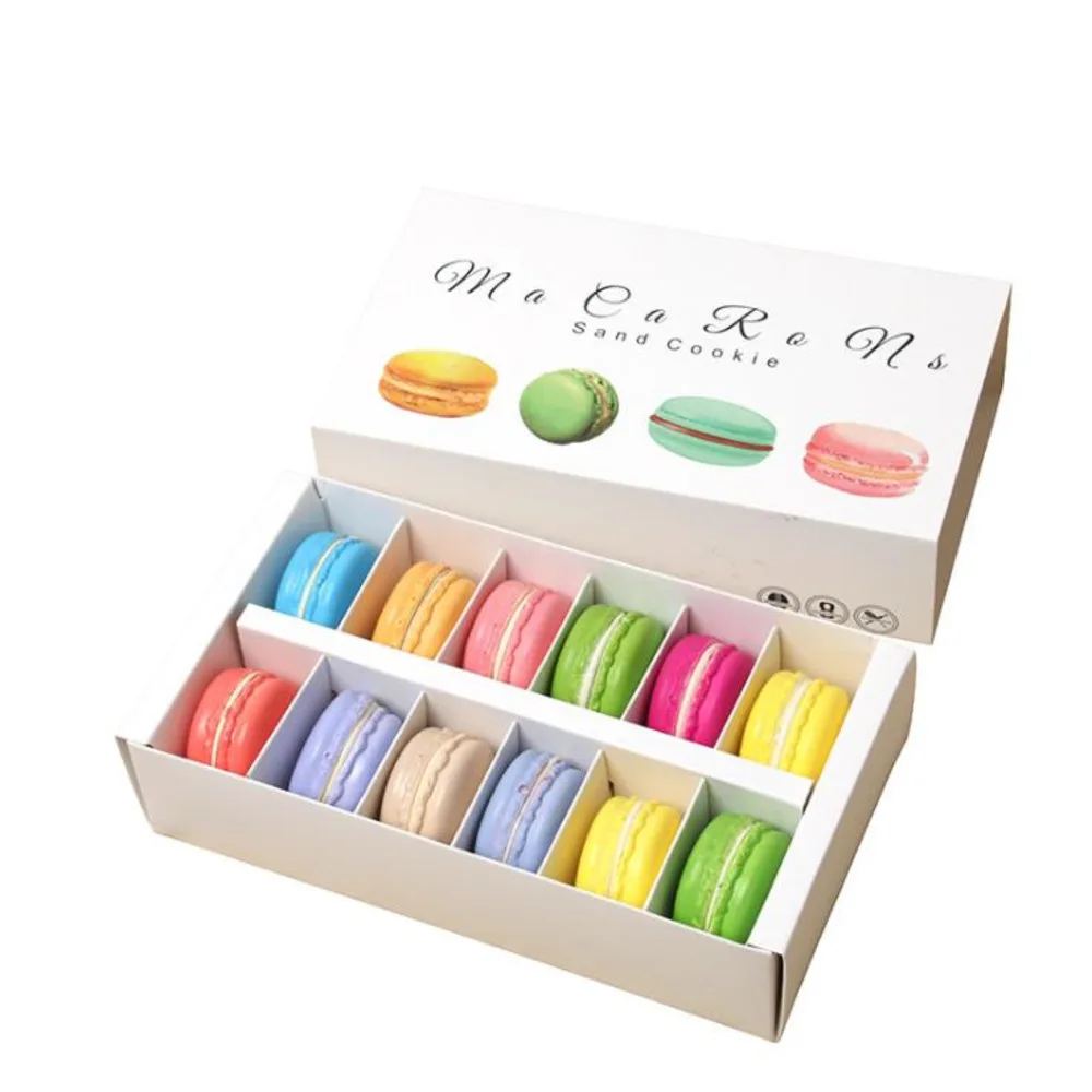 

12 Grid Macaron Double-layer Box Pastry Decoration Large Capacity Muffin Box 200pcs