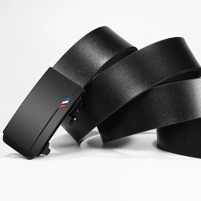 Mens belt toothless automatic buckle belt waist belt Belt MEN'S Toothless Automatic Buckle Casual Business Fashion
