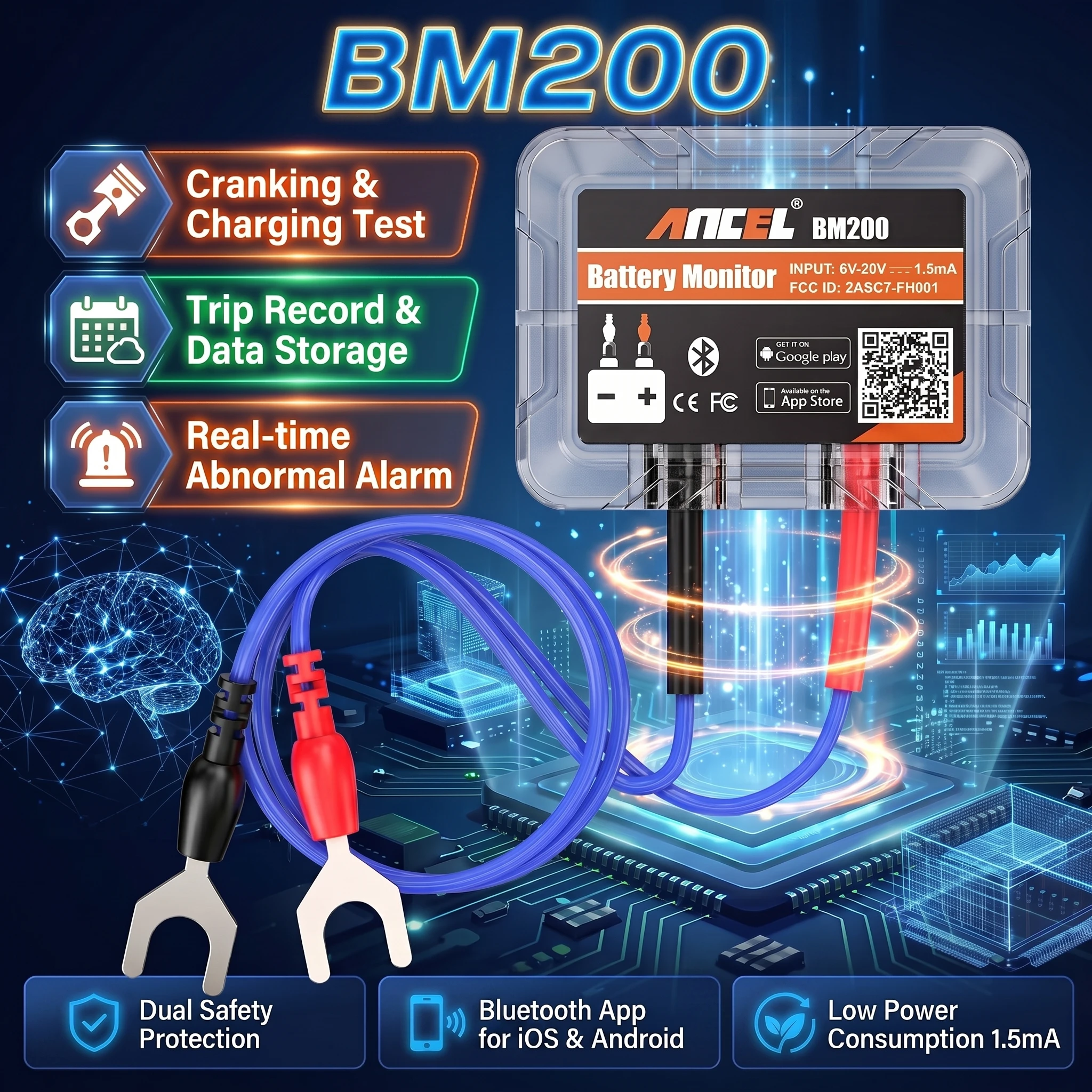 Wireless Bluetooth Battery Health Monitoring System