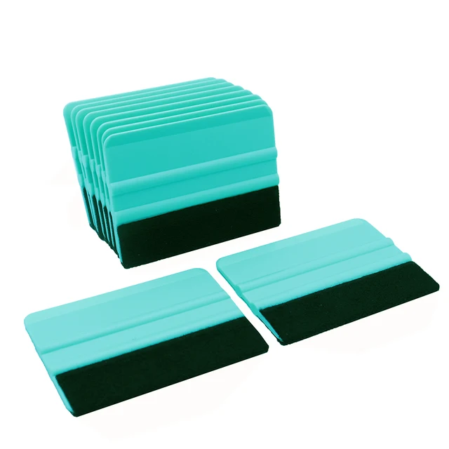 TOFAR 10pcs Felt Edge Squeegee for Car Vinyl Wrap Window Tinting Film