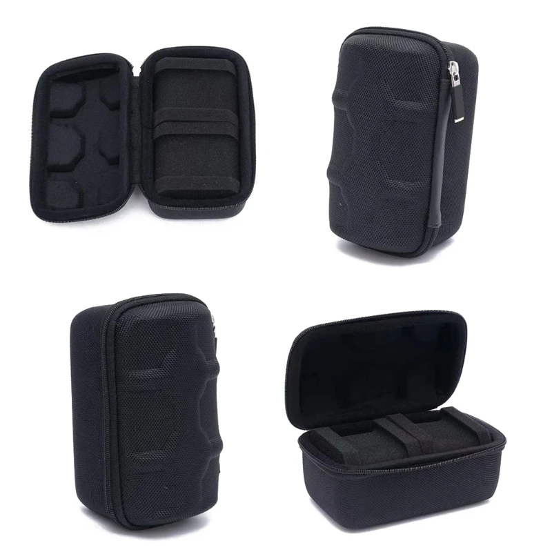 Portable EVA Watch Storage Case 2 Slots Watch Travel Box Zip Soft Felted Interior