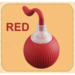 Interactive 360° Self - Rolling Pet Toy Ball (Tail - Red)