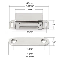 4 PCS Stainless Steel Kitchen Cabinet Door Magnet Catch TV Stand Cupboard and Other Furniture Door Drawer Magnetic Latch 3