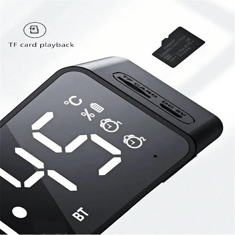 Xiaomi Bluetooth Speaker Clocks FM Radio LED Digital Smart Alarm Clock Watch Table Electronic Desktop Clocks Table Decor