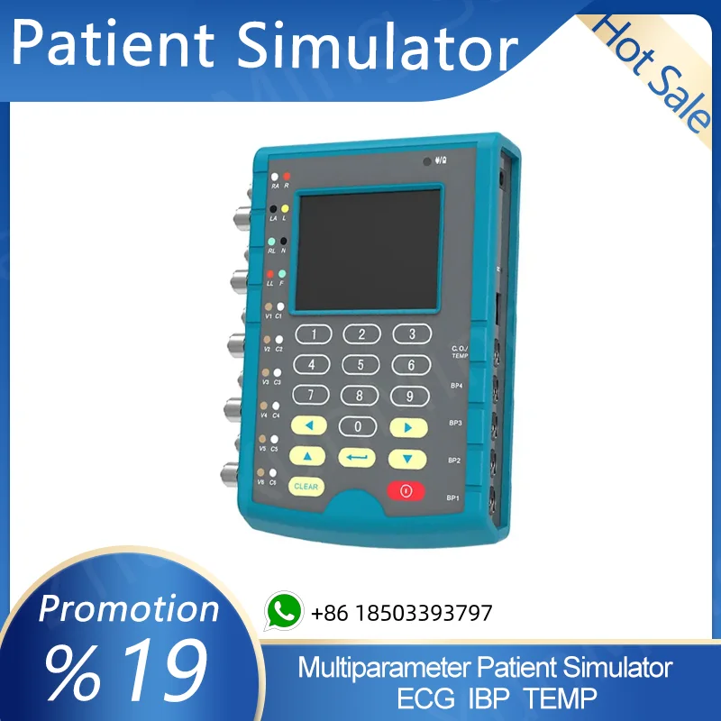 MS400 Multi Parameter Patient Simulator ECG IBP Temperature Patient Simulator Touch Screen