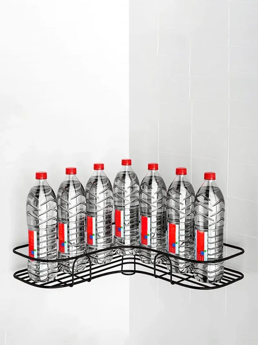 Iron Triangle Rack For Kitchen Bathroom Storage Rack Thickened Love Corner Storage Durable