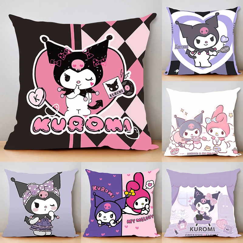 

home decor Pillow Cover Kulomi iving room bedroomo office car 45x45 Dakimakura Throw Pillows Square Pillowcase Girl gift lovely