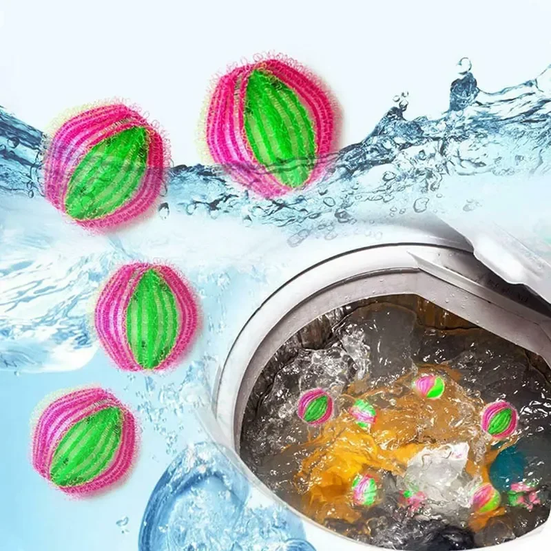12/6pcs Catch Lint Washing Machine Accessories Hair Removal Device Laundry Balls Can Be Reused Removes Lint From Clothes Ball 2