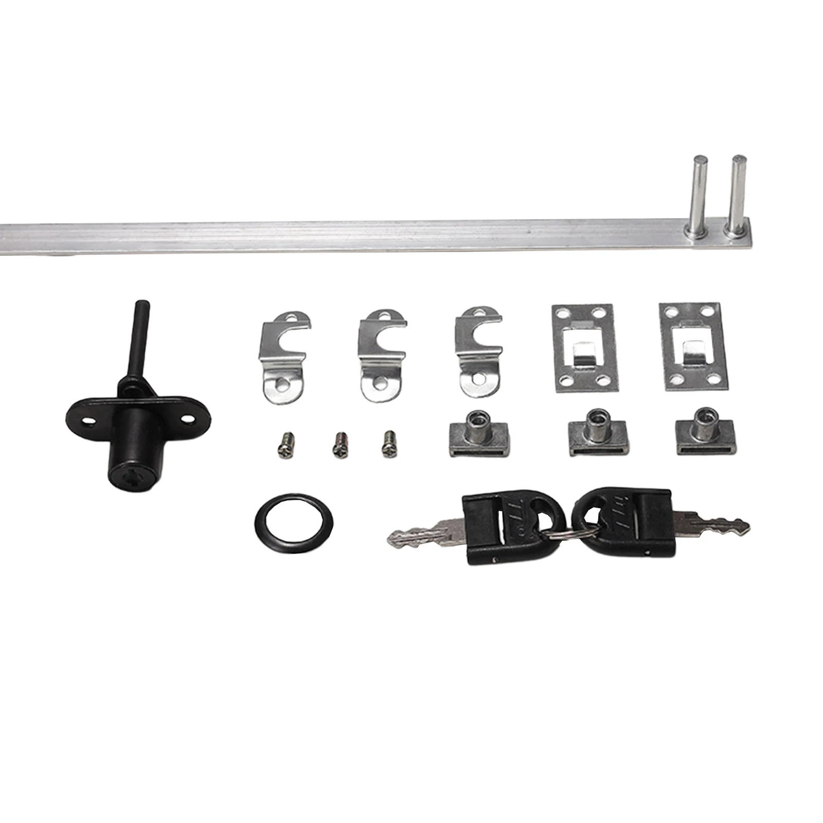 Description Picture 3 of itemRust Resistant 16mm Drawer Lock With Key  Black Zinc Alloy  Easy Installation For Office Cabinets And File Drawers
