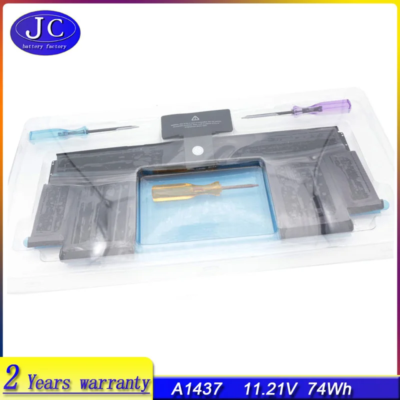 

JCLJF new A1437 Laptop Battery For Apple MacBook Pro 13" Retina A1425 Late 2012 Early 2013 11.21V 6600mAh/74WH Free Tools