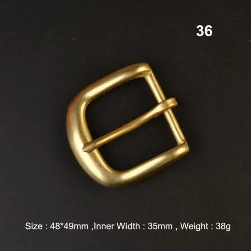 Premium Solid Brass Pin Buckle for Leather Craft and Belt Replacement