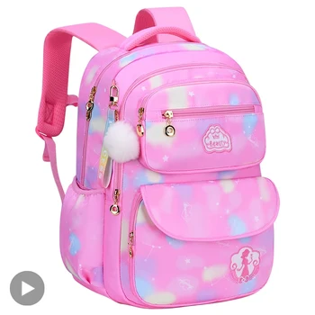 Zaino per bambini per ragazza Zaino per scuola Zaino rosa per bambino Zaino per adolescenti Zaino primario Kawaii carino impermeabile per piccola classe