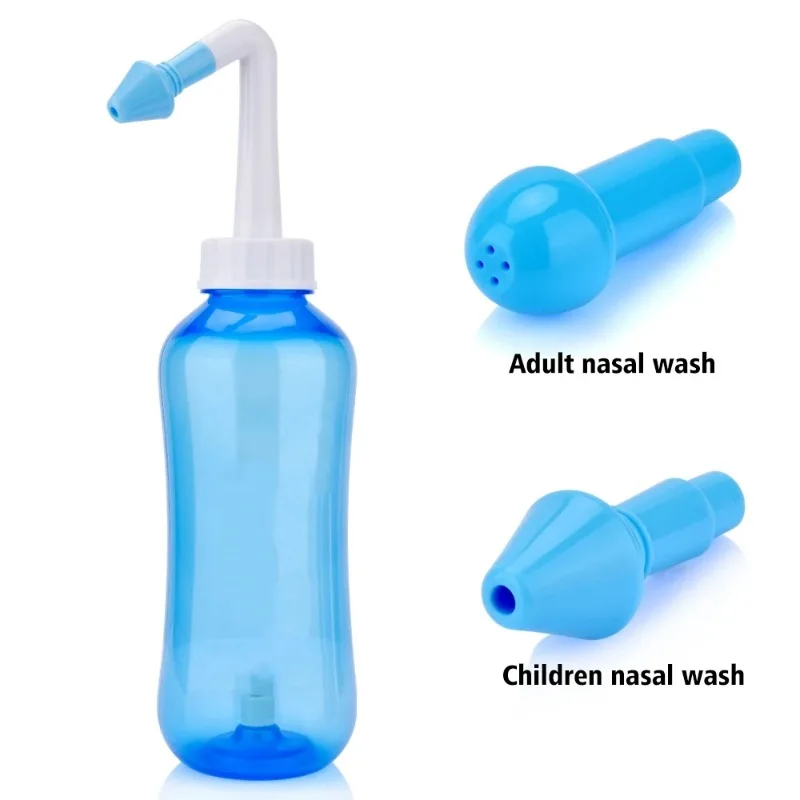 300ML Baby Nasal Irrigator Nasal Rinse Bottle Nose Wash Cleaner Nose Protector Avoid Allergic Rhinitis Adults Children Neti Pot 4