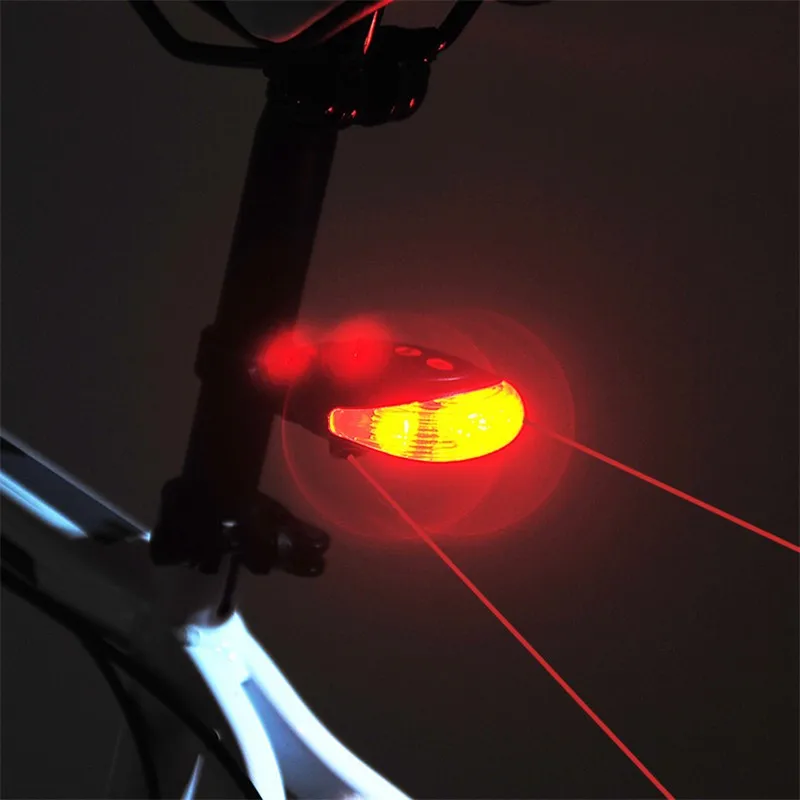LED 산악 야간 라이딩 레이저 자전거 후미등, MTB 깜박이는 자전거 램프, 라이딩 경고등